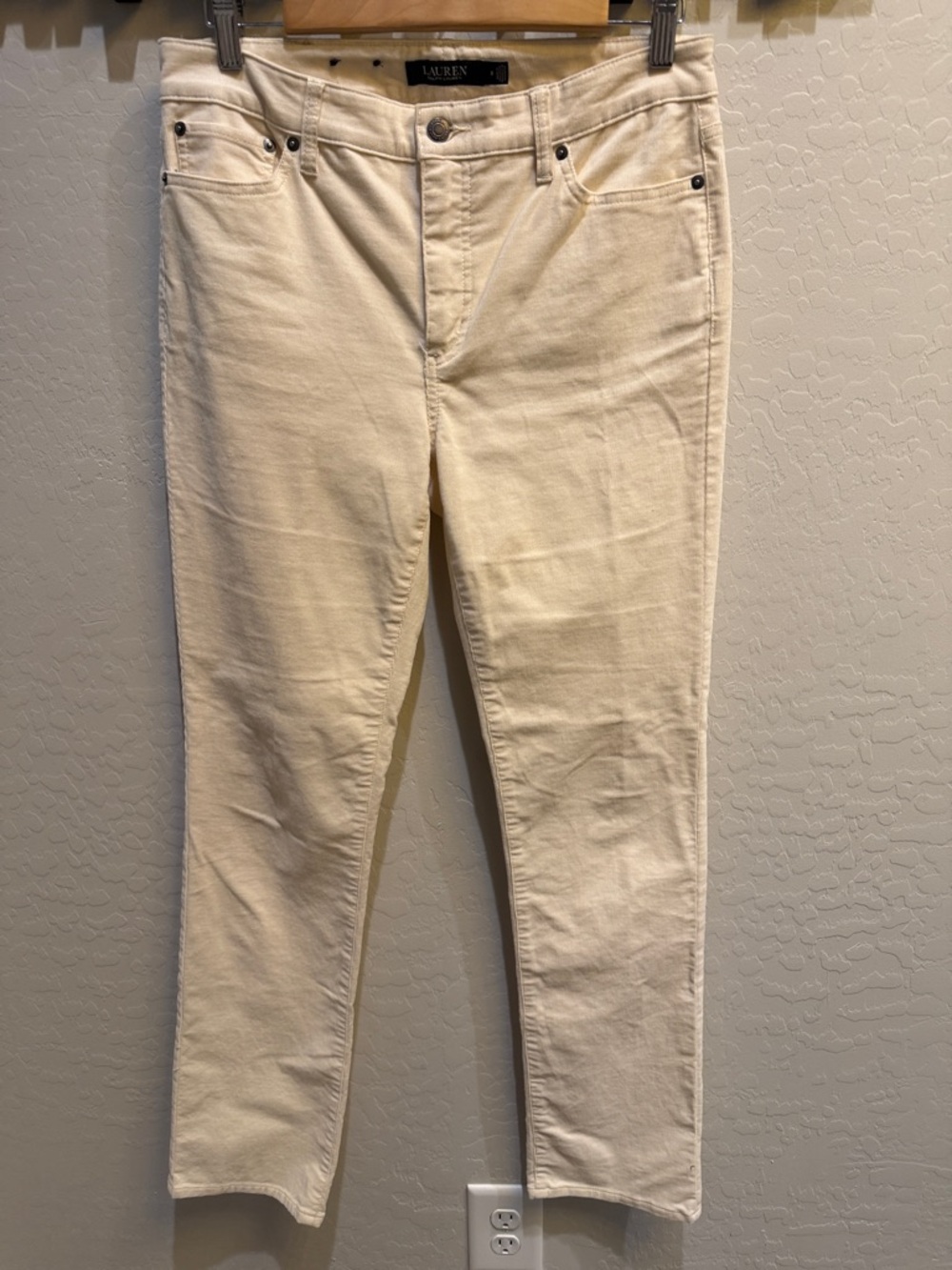 Ralph Lauren Cream Slim Jeans